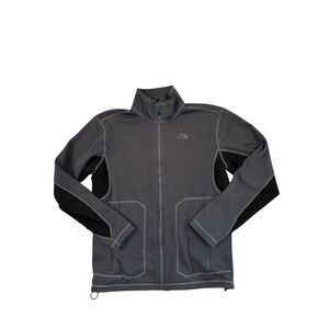 The North Face Men's Gray Fleece Jacket M Full Zip Casual